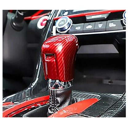 Carbon Fiber Gear Lever Shift Knob Cover Trim for Honda Civic (2016-2021)