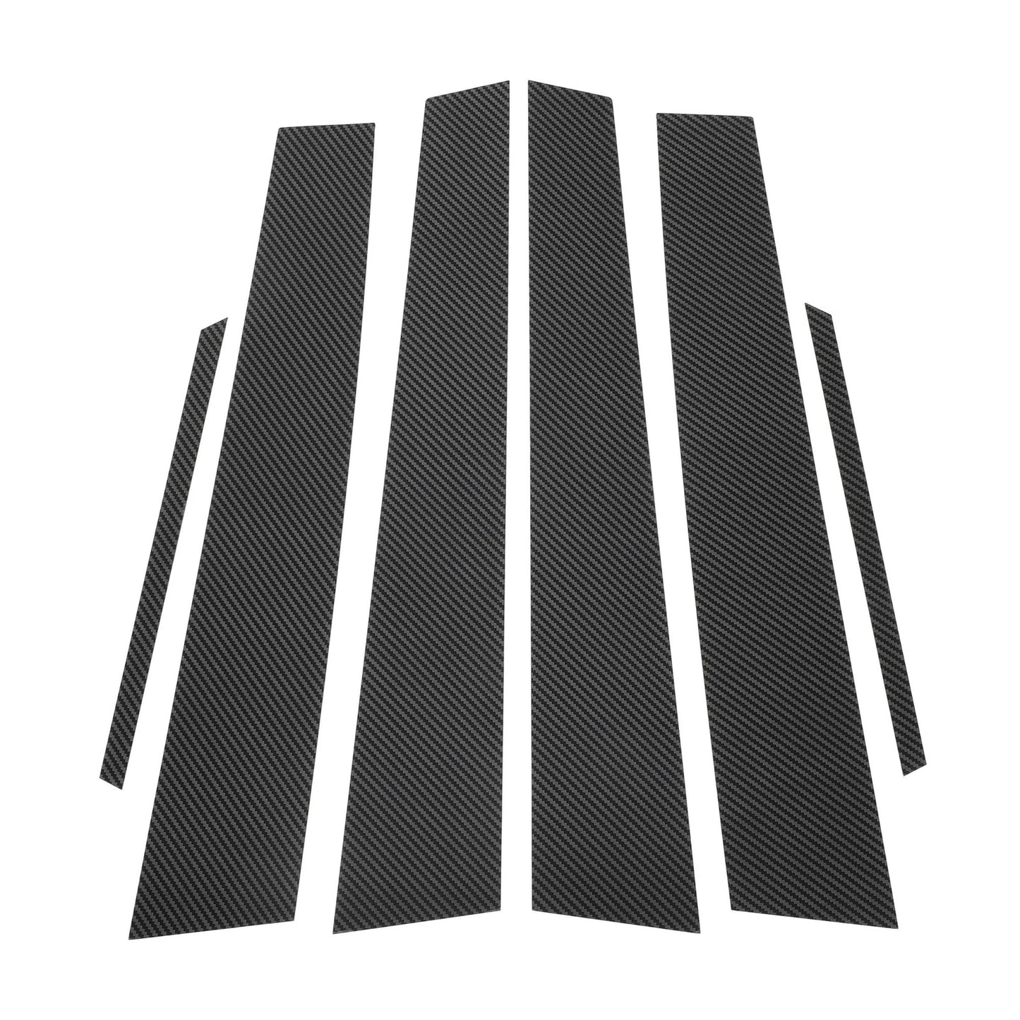 6 Pcs Door Pillar Window Trim for Lexus ES (2013-2018) Carbon Fiber Black