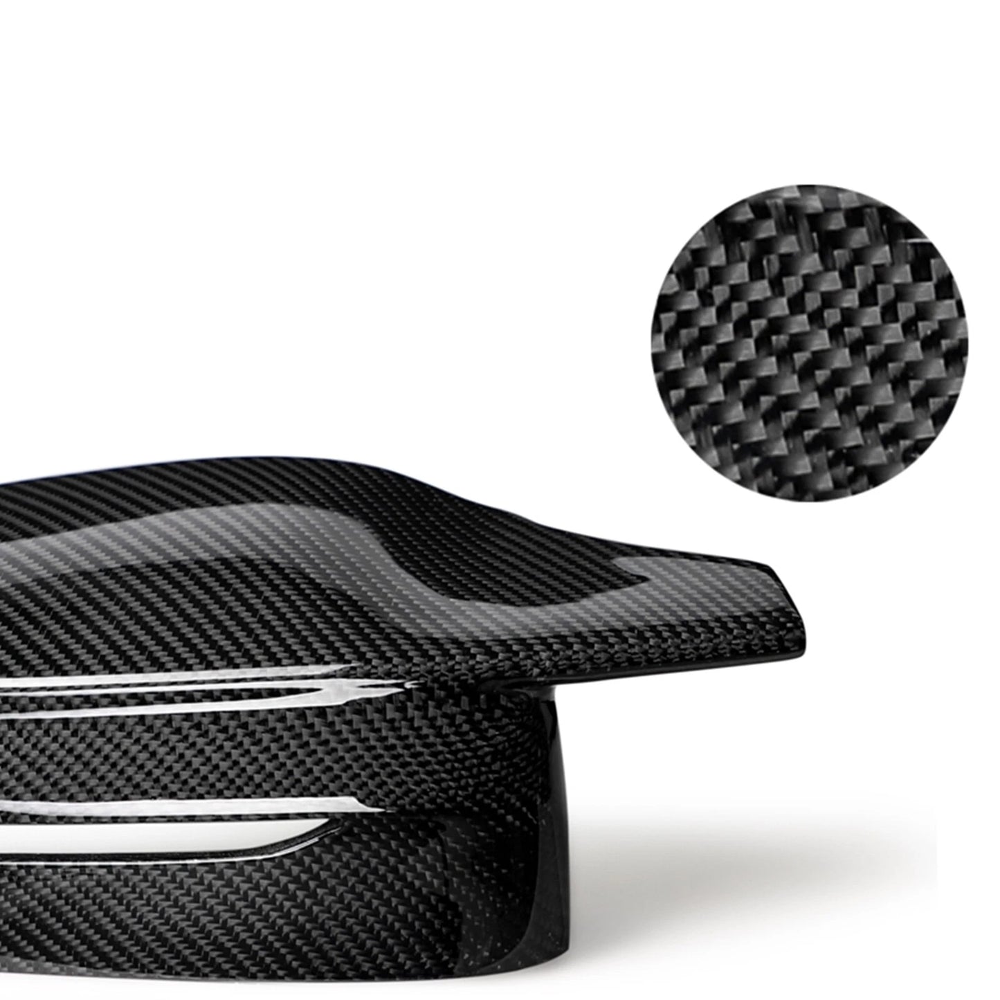 Carbon Fiber Black Side Mirror Cover Caps for BMW M3 G80 M4 G82 (2021-2025)