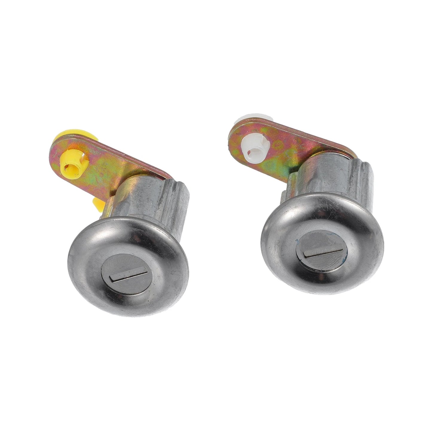 Door Lock Cylinder Replacement for Mazda B2200 (1986-1993) - 1 Set Silver Black