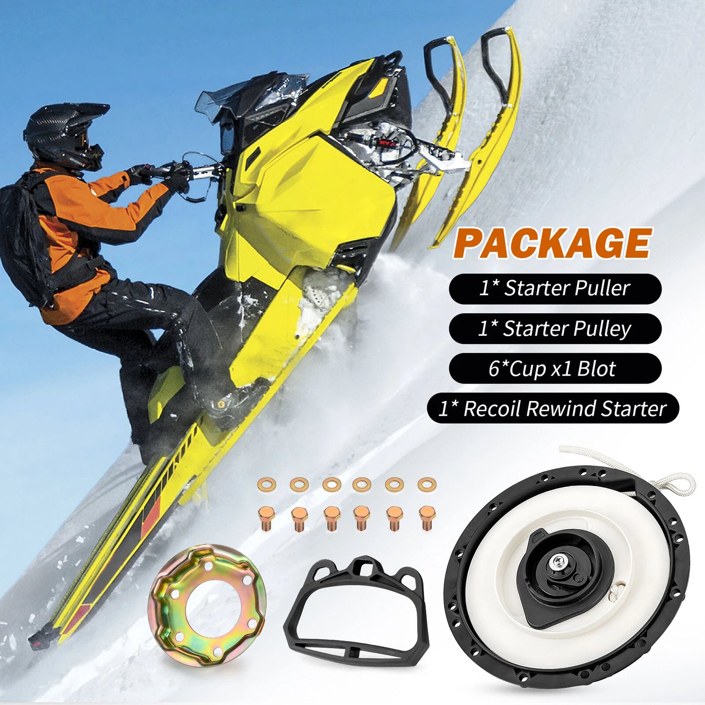Recoil Rewind Starter & Puller for Ski-Doo Renegade 600/800R (2008-2018)