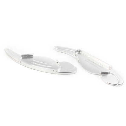 2 x Silver Steering Wheel Shift Paddle Shifters for Land Rover Jaguar