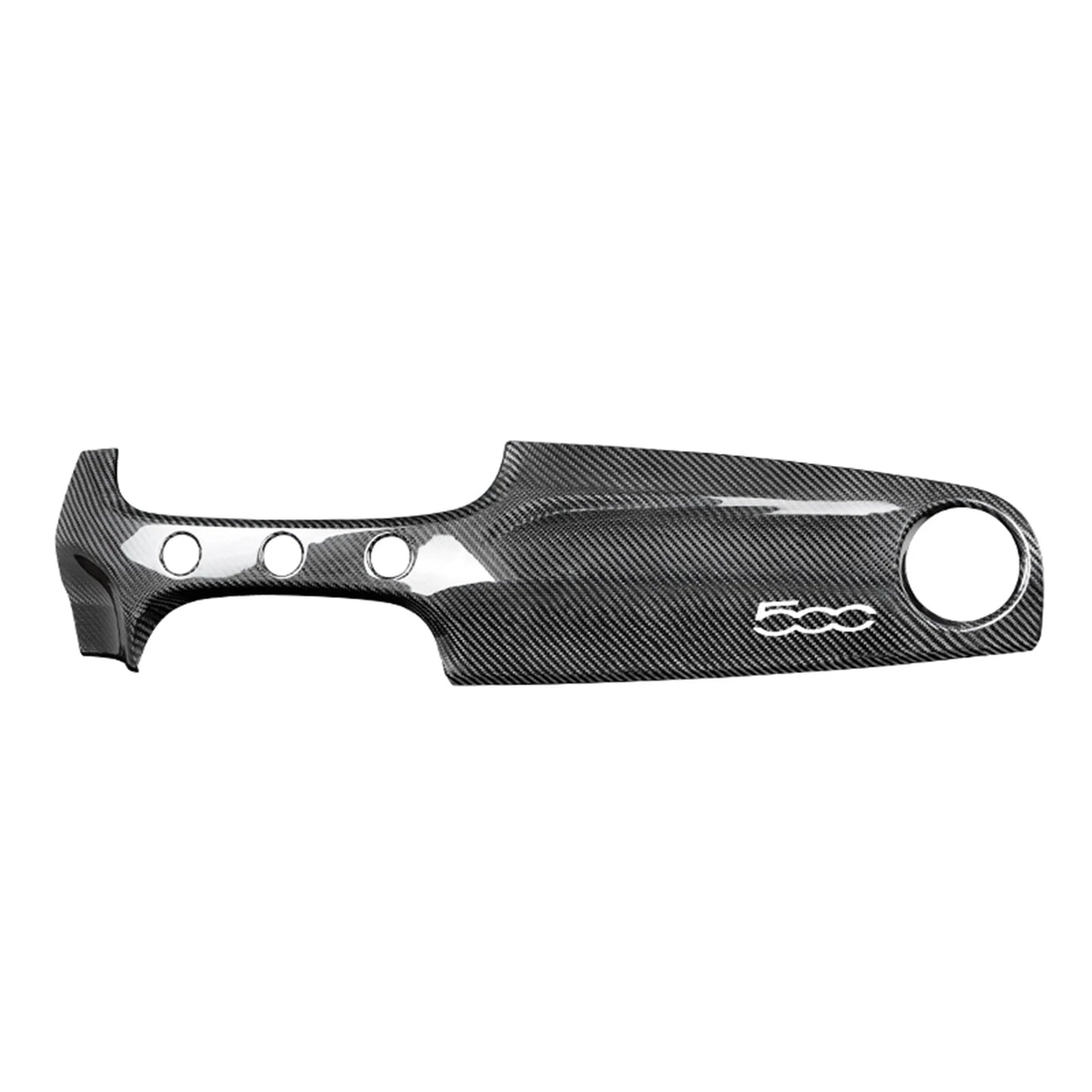 Carbon Fiber Dashboard Cover Trim for Fiat 500 (2016-2023)