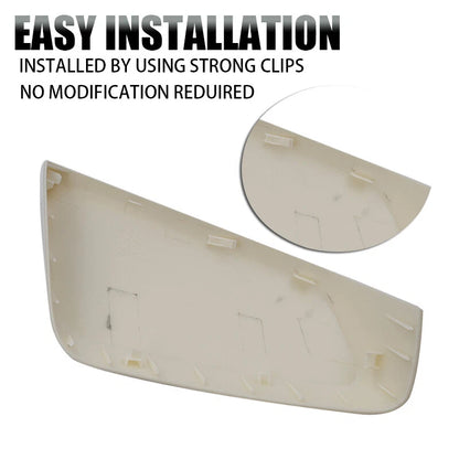 Gloss White 2 x Exterior Side Wind Mirror Cover Caps for Chevy Impala (2014-2020)