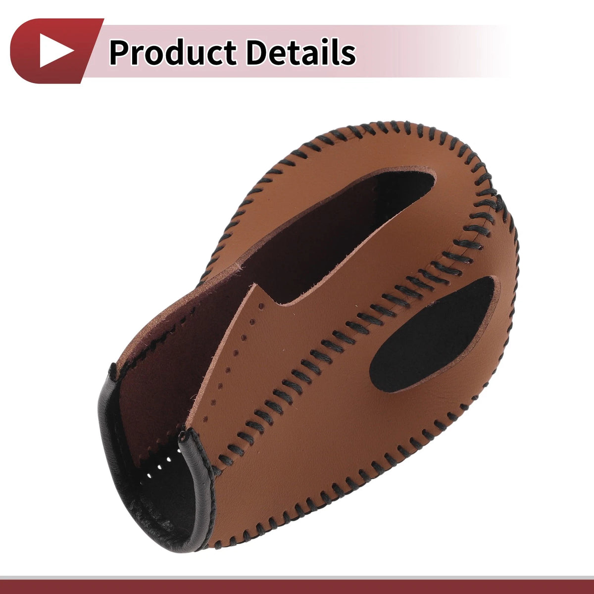 Gear Shift Knob Cover for Ford Edge (2011-2014) - Brown Faux Leather