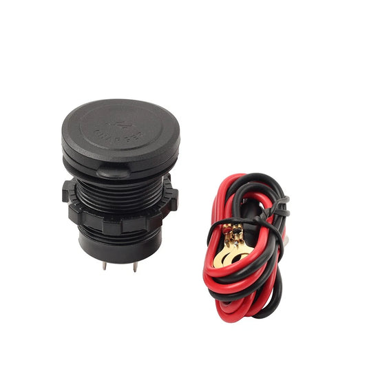 12V 24V 3.0 QC PD Type C USB Fast Charger Socket for Car Boat RV Red