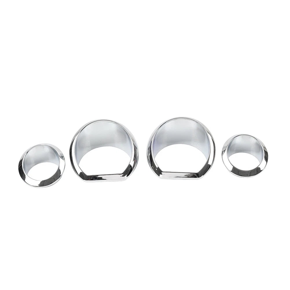 Chrome Gauge Bezel Trim Ring Kit for Harley Touring Electra Street Glide (2014-2023)