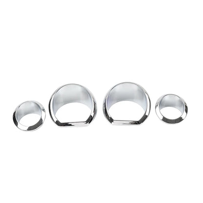Chrome Gauge Bezel Trim Ring Kit for Harley Touring Electra Street Glide (2014-2023)