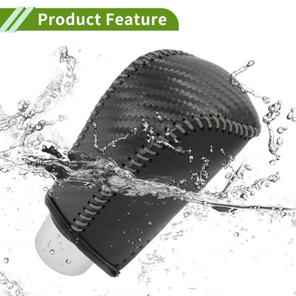Car Gear Shift Knob Cover for Toyota Corolla 2009-2013 Black Carbon Fiber