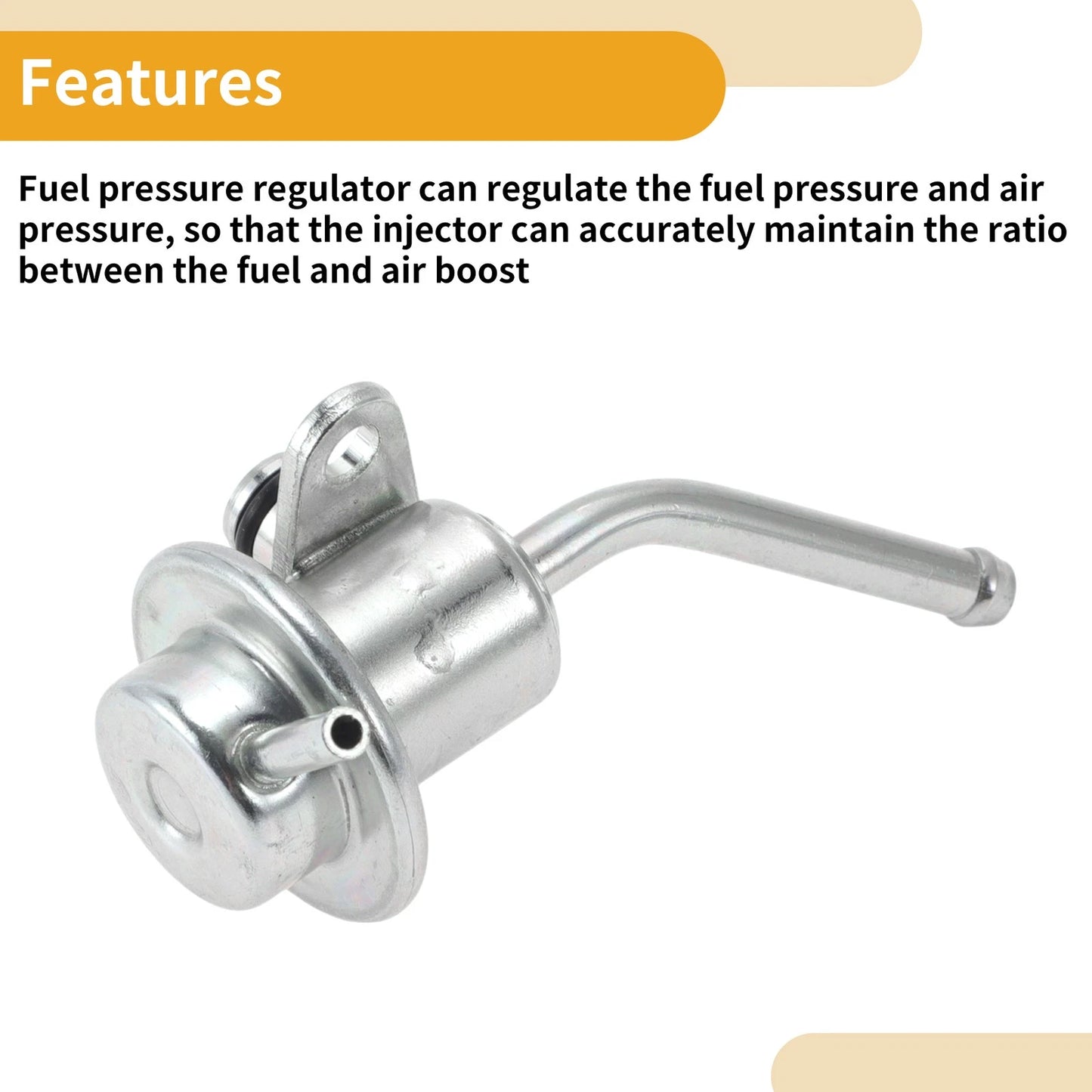 Fuel Pressure Regulator for Nissan L4 (1993-1997) 20-70 Psi Metal