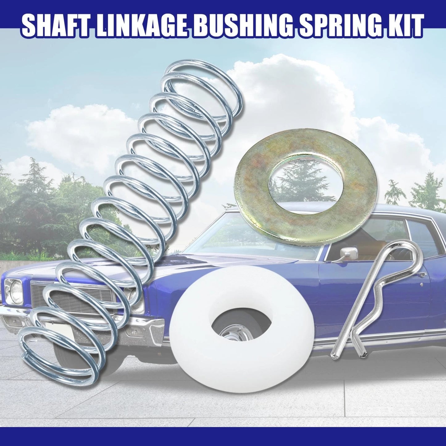 Trans Shifter Cross Shaft Linkage Bushing Spring for Chevy Buick