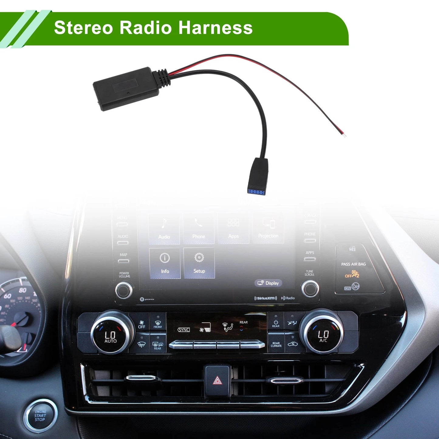 Stereo Radio Harness Bluetooth AUX Adapter for BMW E46 3-Series (1998-2006)