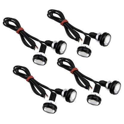 8pc Pink Eagle Eye Daytime Running Lights for Car (23MM COB LED)