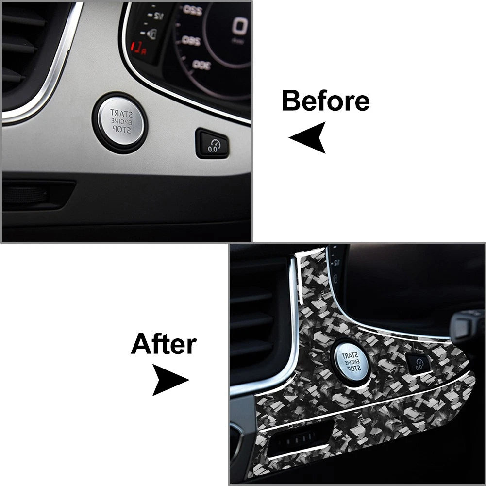 Dashboard Steering Wheel Side Panel Cover Trim for Audi Q7 SQ7 (2016-2019)