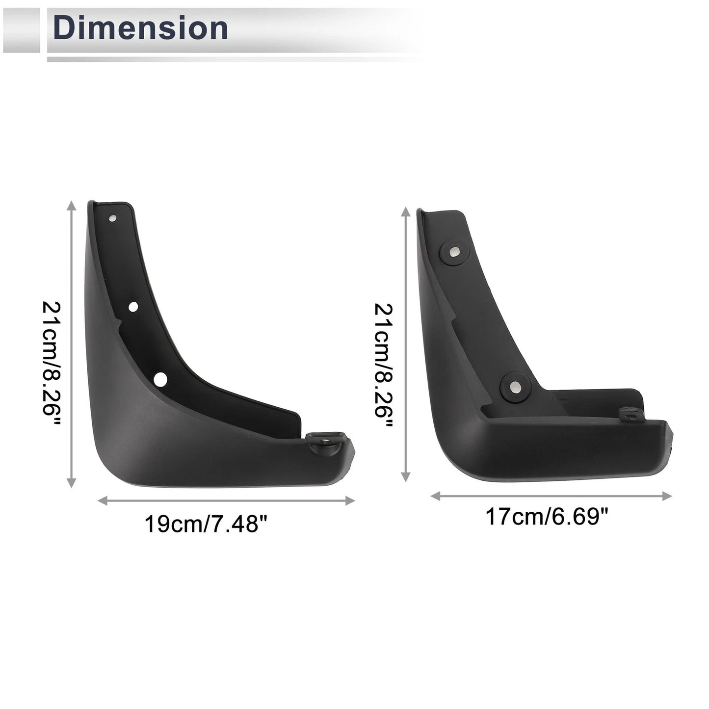 Mud Flaps Splash Guards 1 Set for Mazda Axela Hatchback (2020-2023)
