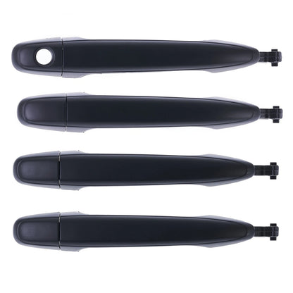 Outer Door Handle Set of 4 for Toyota Camry (2006-2011) Black Front Rear