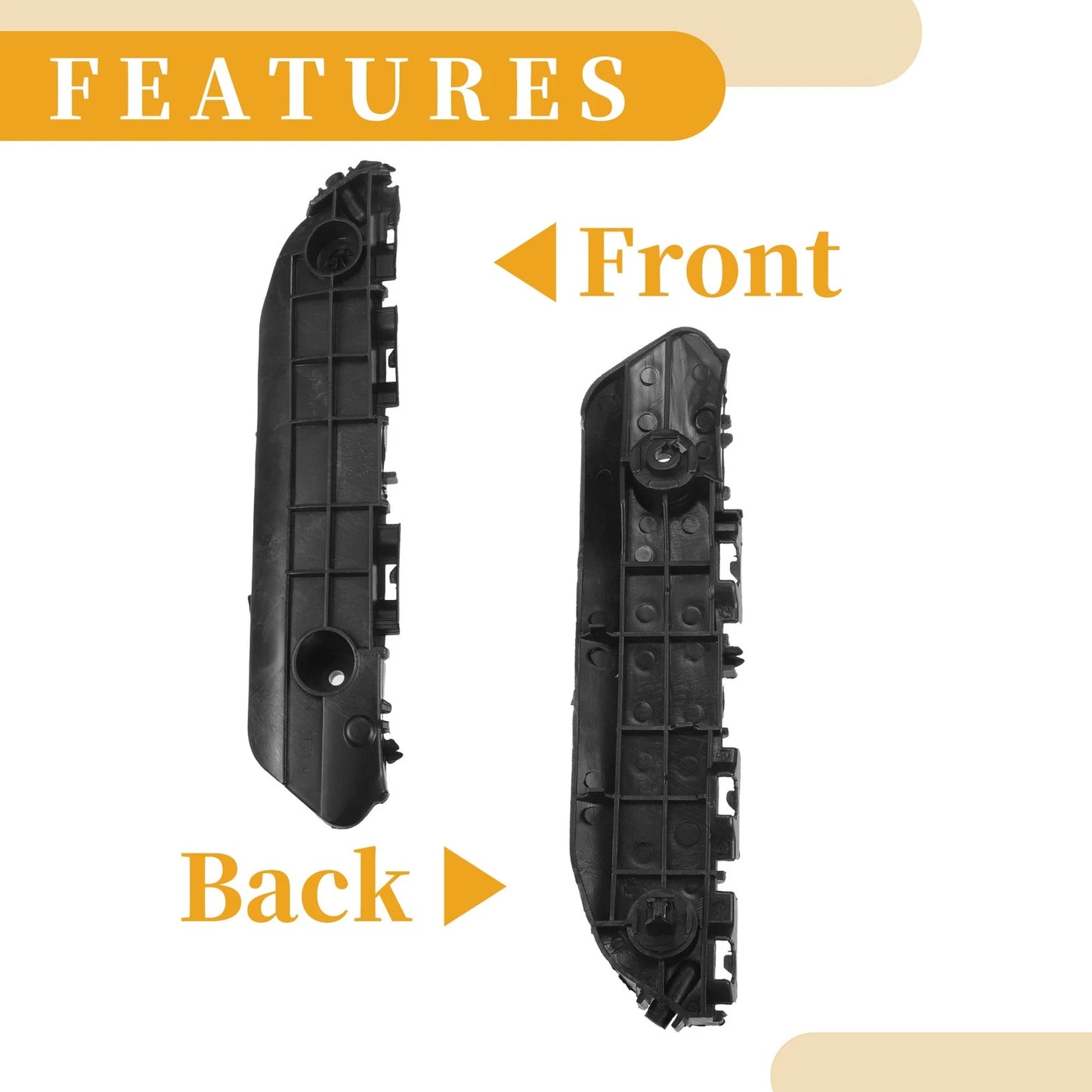 Front Bumper Support Bracket for Toyota Highlander (2008-2010) - 1 Pc