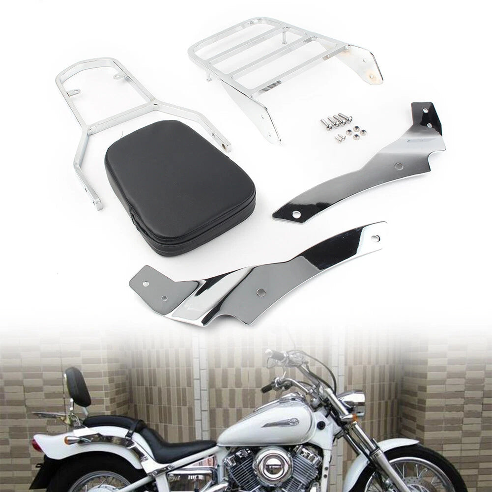 Backrest Sissy Bar & Luggage Rack for Yamaha V-Star 650 400 (1996-2011)