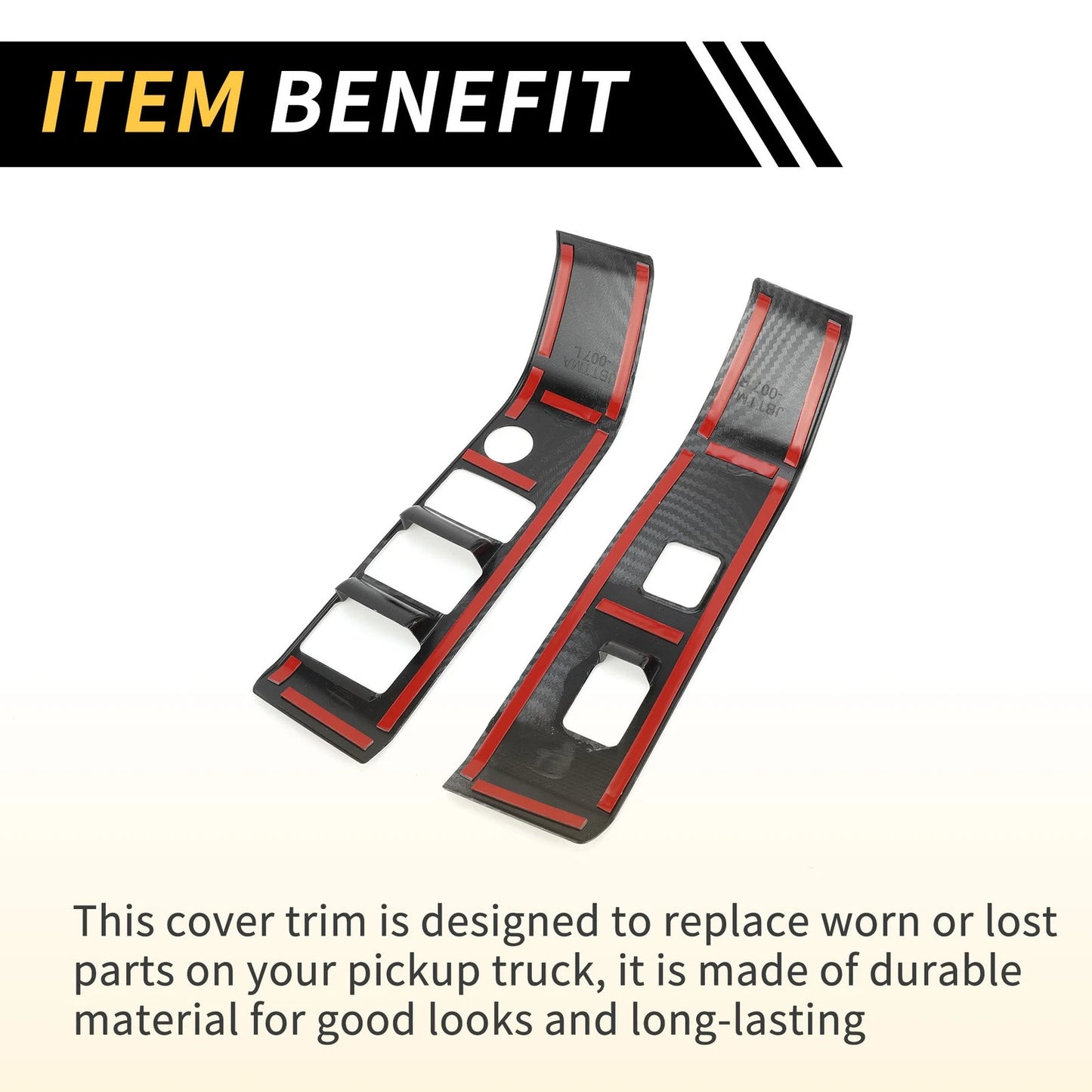 Carbon Fiber Front Door Window Switch Panel Set for Toyota Tacoma (2016-2023)