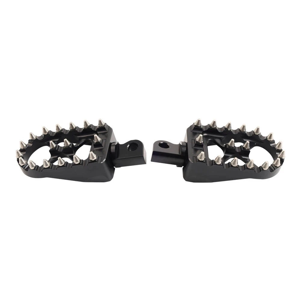 CNC Wide Fat Foot Pegs for Harley Dyna Sportster Fatboy (2000-2023)
