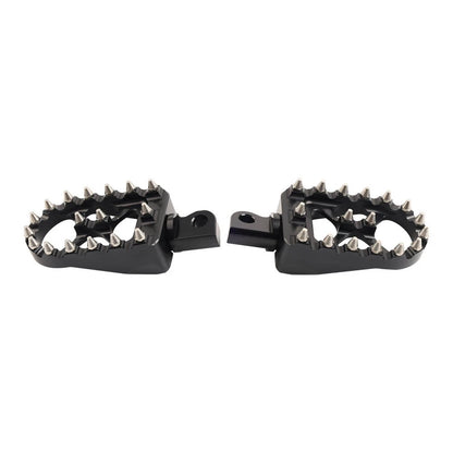 CNC Wide Fat Foot Pegs for Harley Dyna Sportster Fatboy (2000-2023)