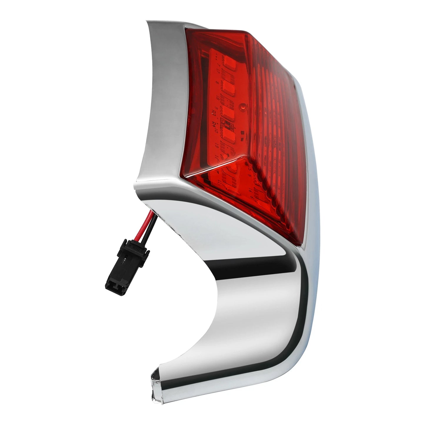 Chrome Shell Rear Fender Tip Light for Harley Electra Glide