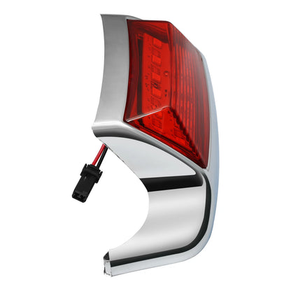 Chrome Shell Rear Fender Tip Light for Harley Electra Glide