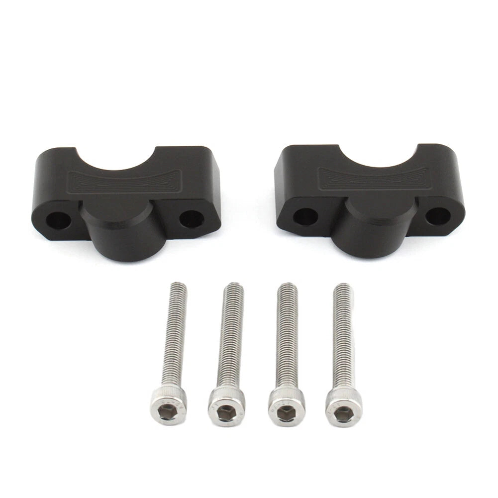 CNC Handlebar Raiser Clamp for Tiger Sport 660 (2022-2024) Black
