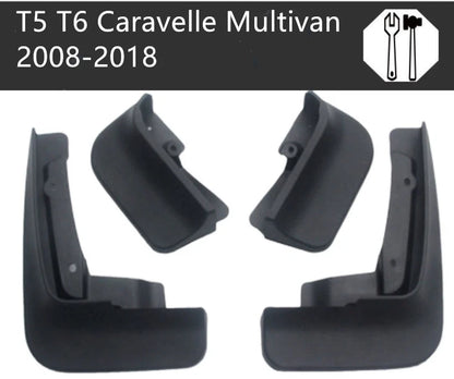 4x Fender Mud Flaps Splash Guards for VW Transporter T5/T6 Caravelle Multivan