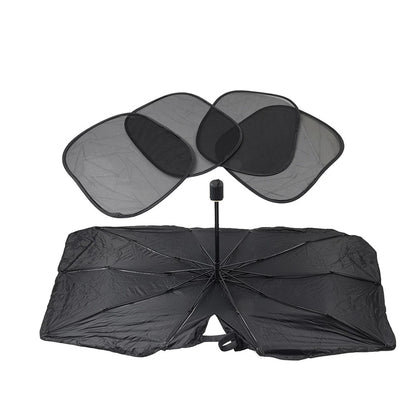 Front Window Cover Umbrella Sun Shade for Car Windshield - Foldable Design
