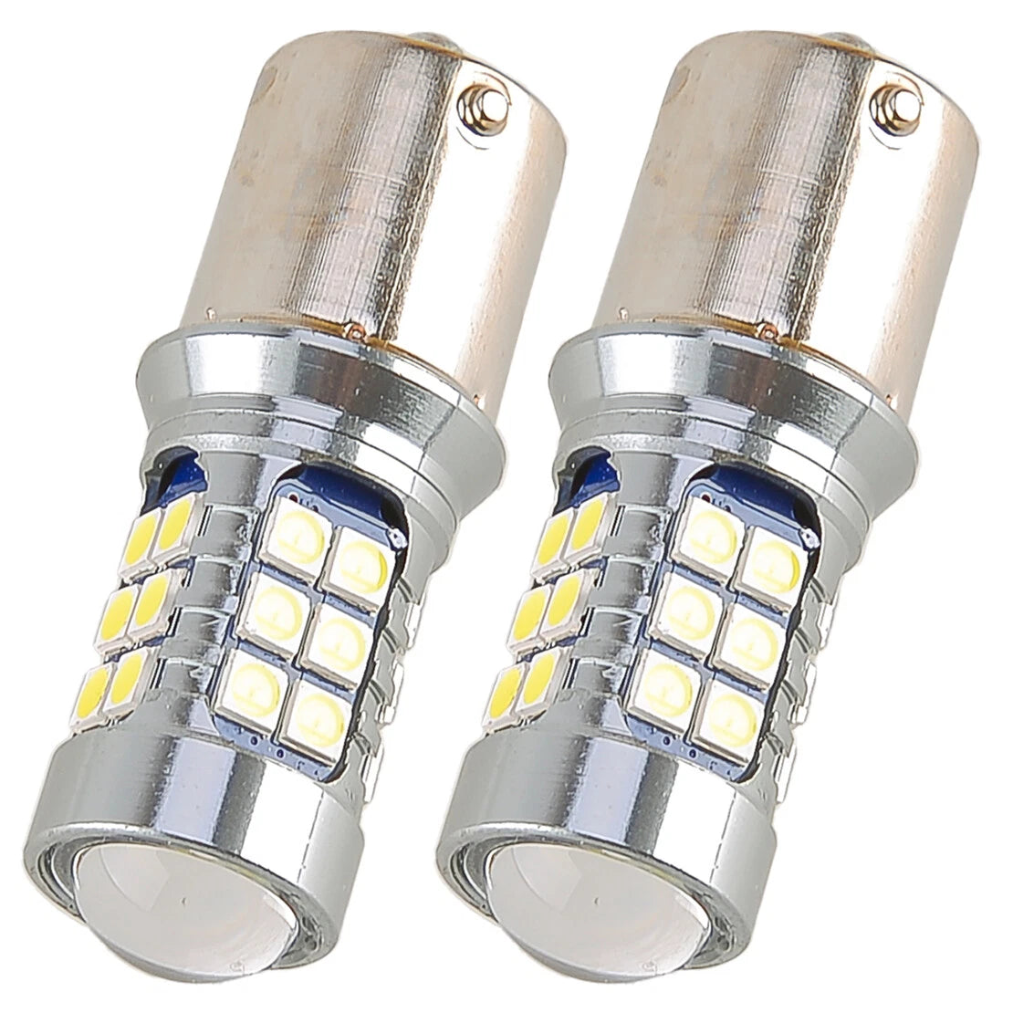 1156 27SMD White LED Parking Back Up Tail Light Bulbs for Car