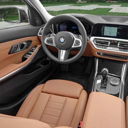27PC Soft Carbon Fiber Full Interior Console Kit Cover Trim For BMW 3 Series G20