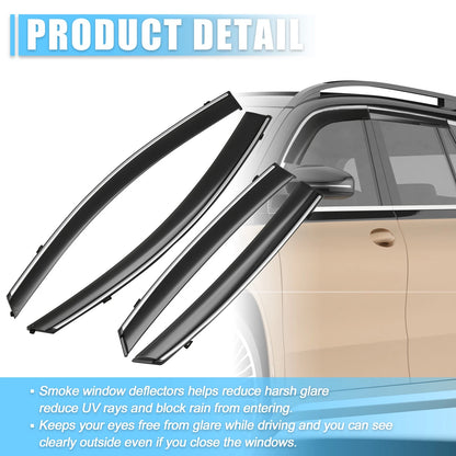 Window Vent Visor Deflectors Rain Guards for Nissan Sedan