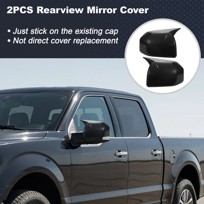 Left Right Side Rear View Mirror Covers for Ford F150 (2015-2020)