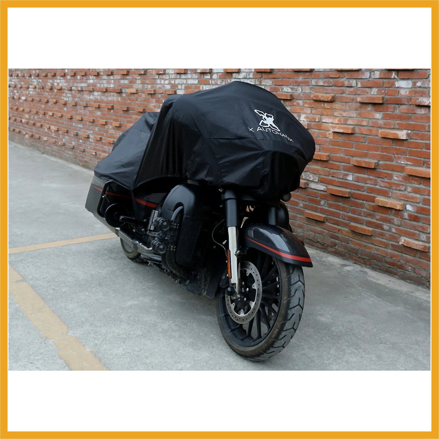 Large Motorbike Half Cover Outdoor Waterproof UV Protector for Make Model