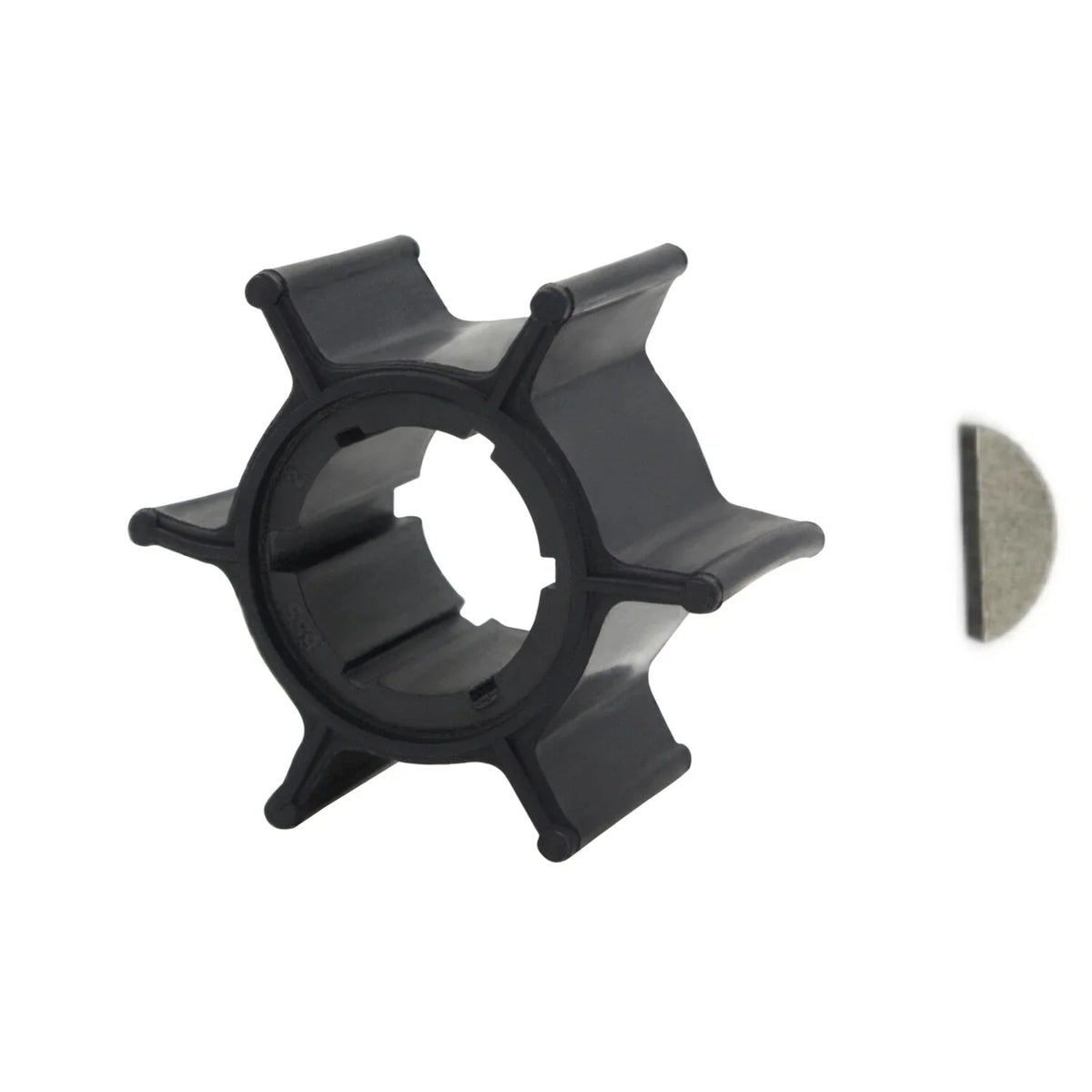 Water Pump Impeller with Key for Yamaha 2-Stroke 6-8HP Outboard Motor