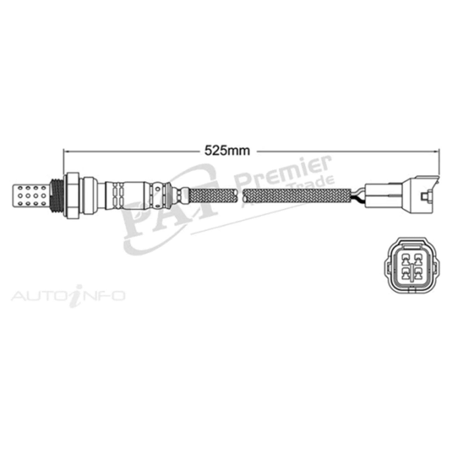 Post Cat O2 Sensor for Suzuki Carry GA413 (1999-2005)