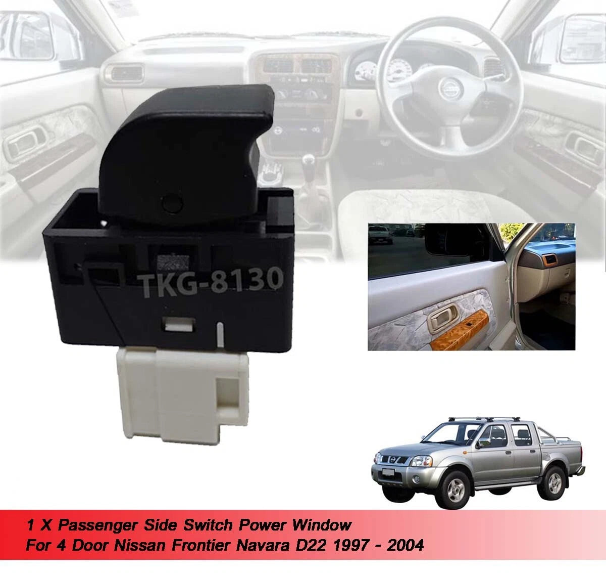 1 x Power Window Switch for Nissan Frontier Navara D22 (1997-2004)