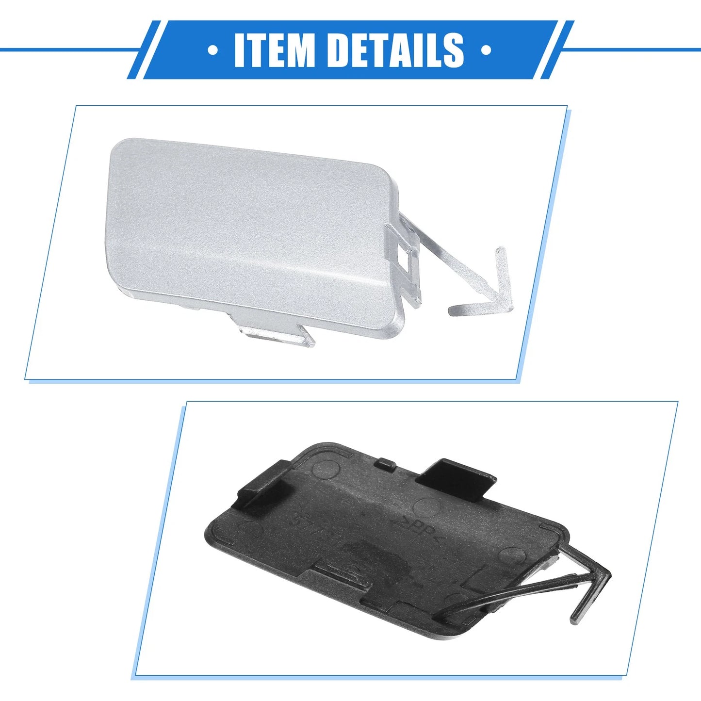 Front Right Tow Hook Cover for Subaru Forester (2009-2013) Silver Tone