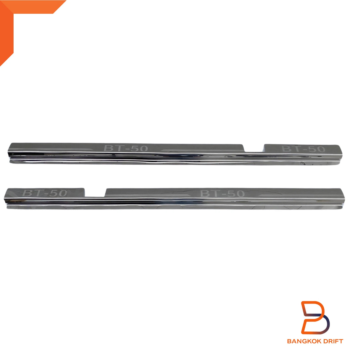 Chrome Door Sill Scuff Plate Guard for Mazda BT-50 (2021-2025)