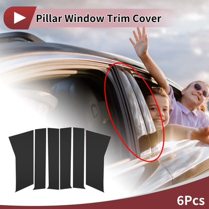 6 Pcs Car Door Pillar Window Trim for Toyota Veloz (2022–2025)