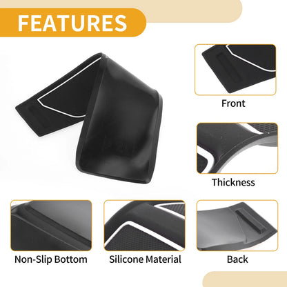 Dashboard Cover for Ford Bronco Accessories 2021-2024 Black Gray 1 Set