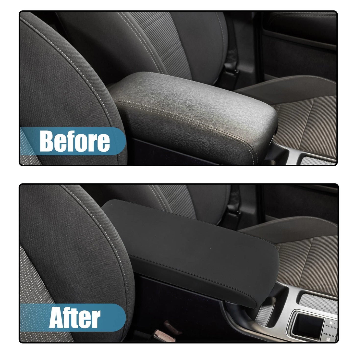 Center Console Lid Replacement for Ford Flex (2013-2017) Black