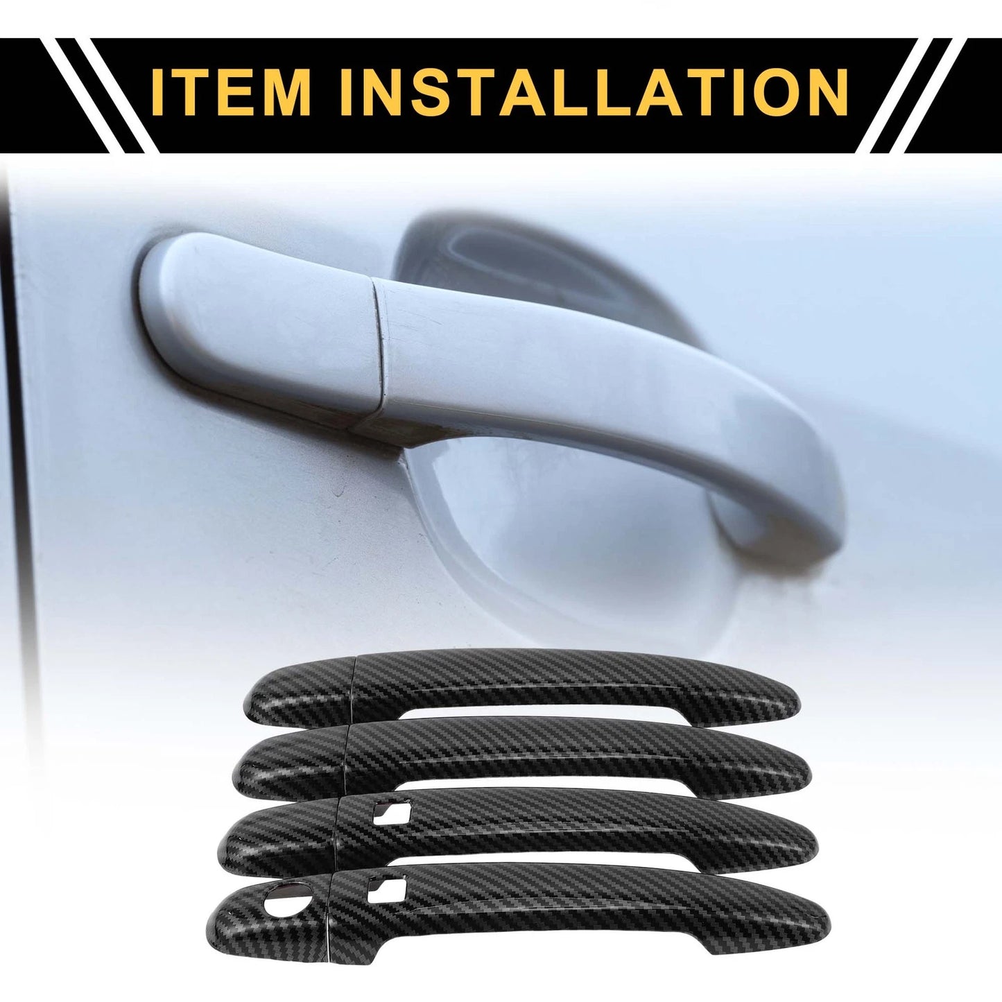4pcs Exterior Door Handle Cover with Keypad for Toyota 4Runner (2003–2010)