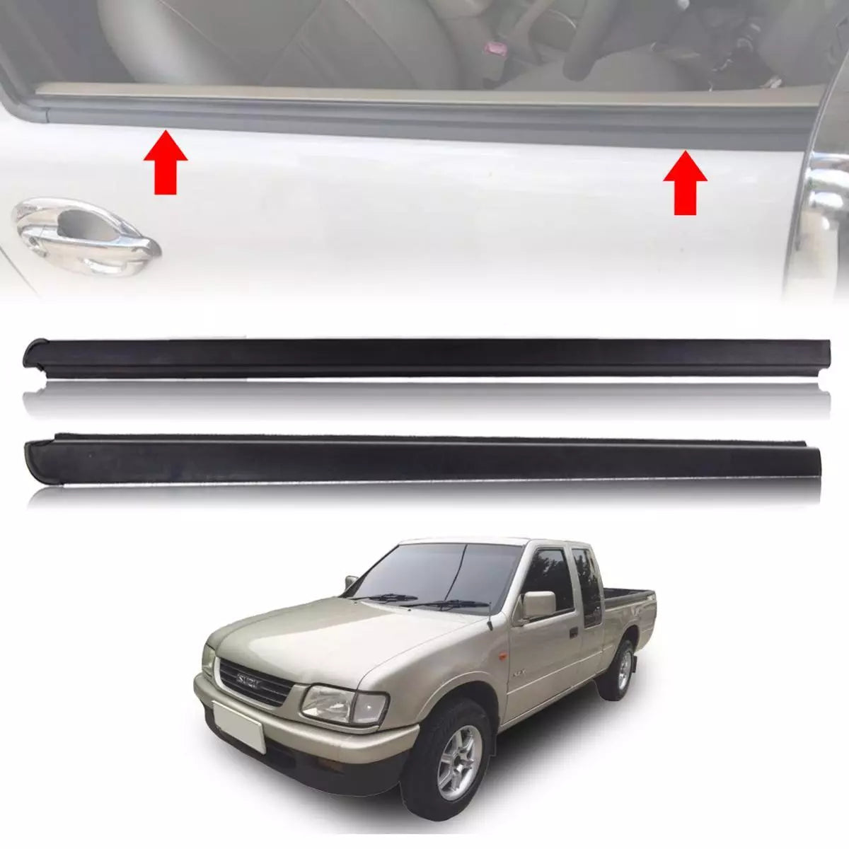 Weatherstrip Belt Door Rubber Seal Front Outer Fits Isuzu TFR Rodeo Ute 1989-02
