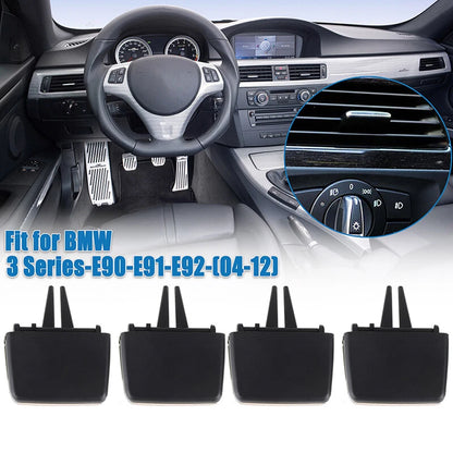 4pc Front Air Vent Outlet Tab Clip for BMW 3 Series E90 E91 328 335 (2006-2013)