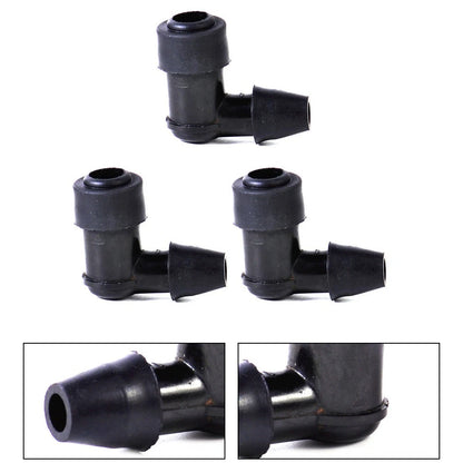 3 Pcs 90 Degree Non Resistor-Plug Cap Covers for Motorcycle Bike ATV