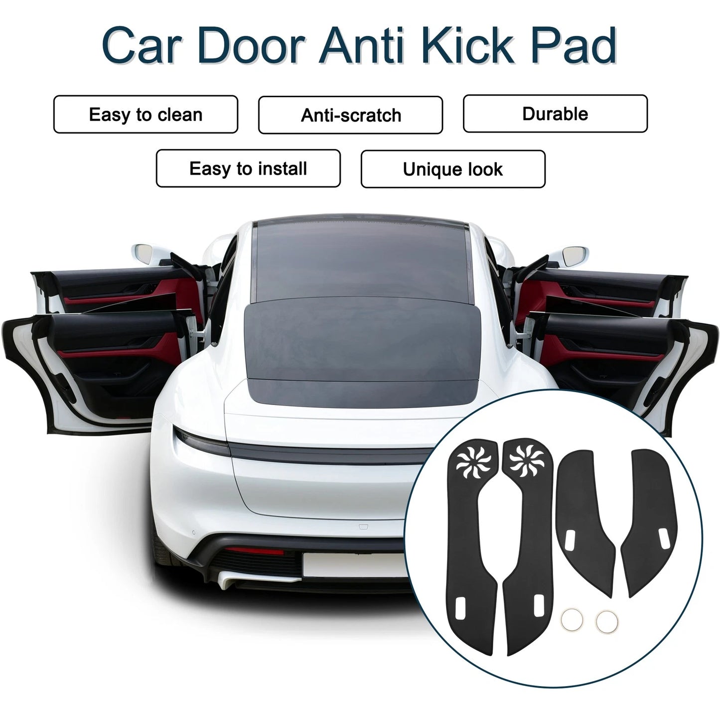 Car Door Anti Kick Pad Protector for Honda Accord (2008-2013) 1 Set