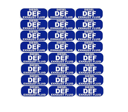 DEF Diesel Exhaust Fluid Sticker for Bio Fuel Car/Truck Station Gas Decal