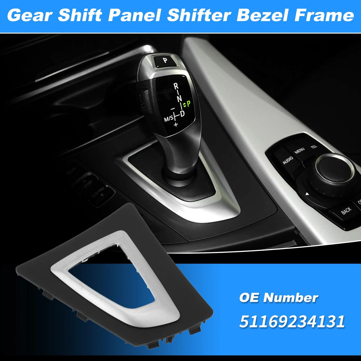 Gear Shift Panel Bezel Frame for BMW 3 4 Series F30 F31 F32 F34 (2012-2019)
